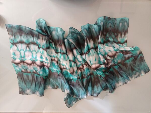 Echarpe “Brisa Urbana” – Seda Pura 45x180cm - Imagem 2