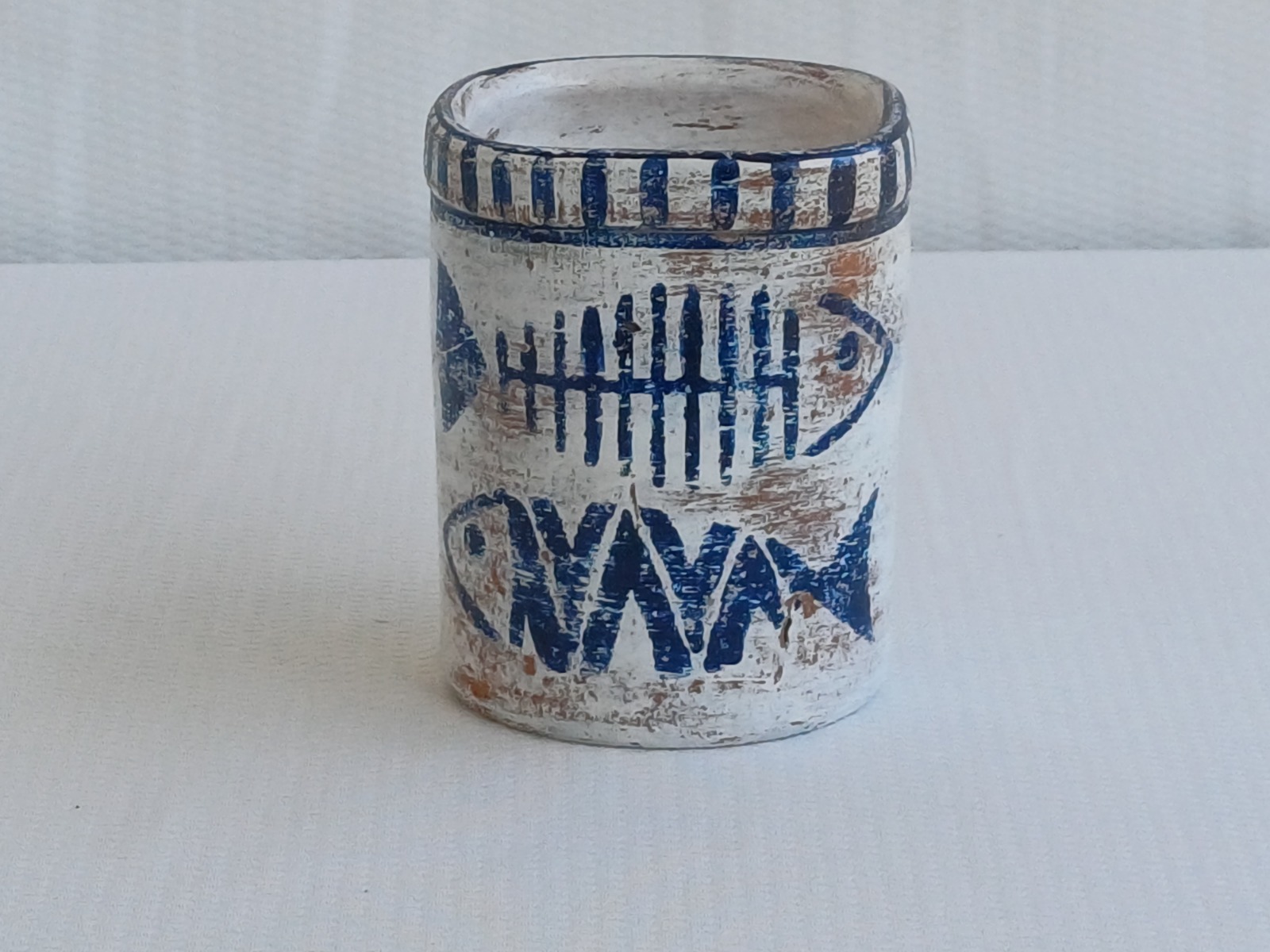 Porta Objetos Peixes da Maré - Pintado à mão