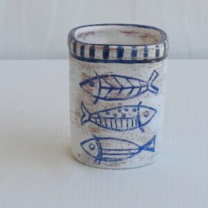 Porta Objetos Mar Azul - Pintado a mão