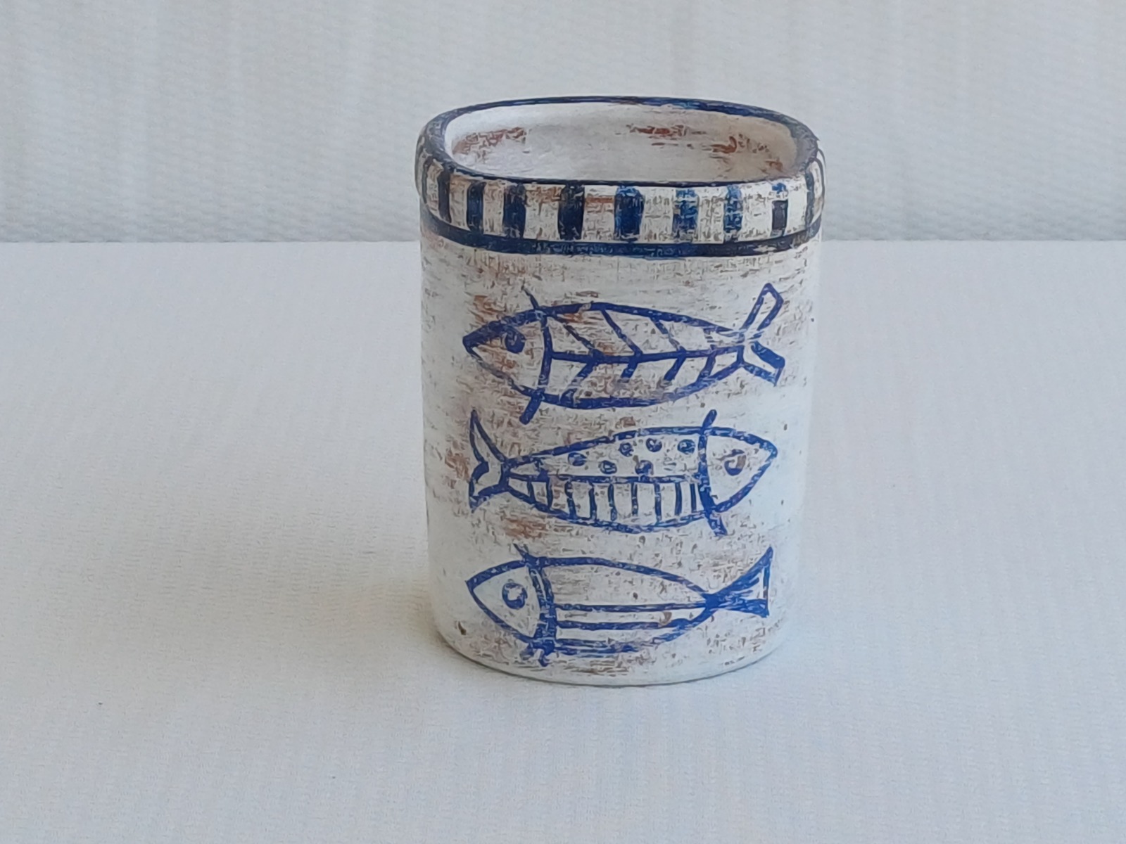 Porta Objetos Mar Azul - Pintado a mão